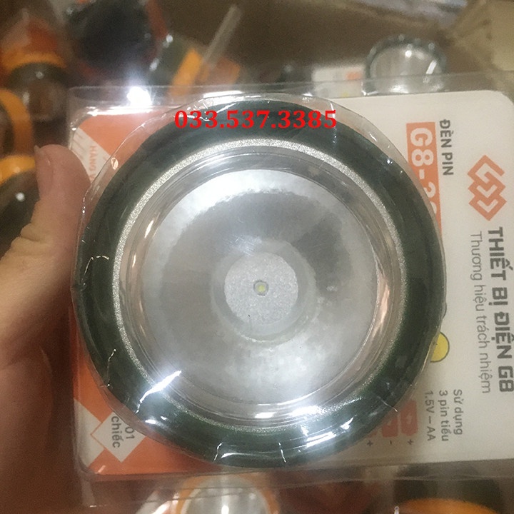 Đèn pin đội đầu, đèn đeo đầu siêu sáng G8 325 sử dụng pin tiểu AA