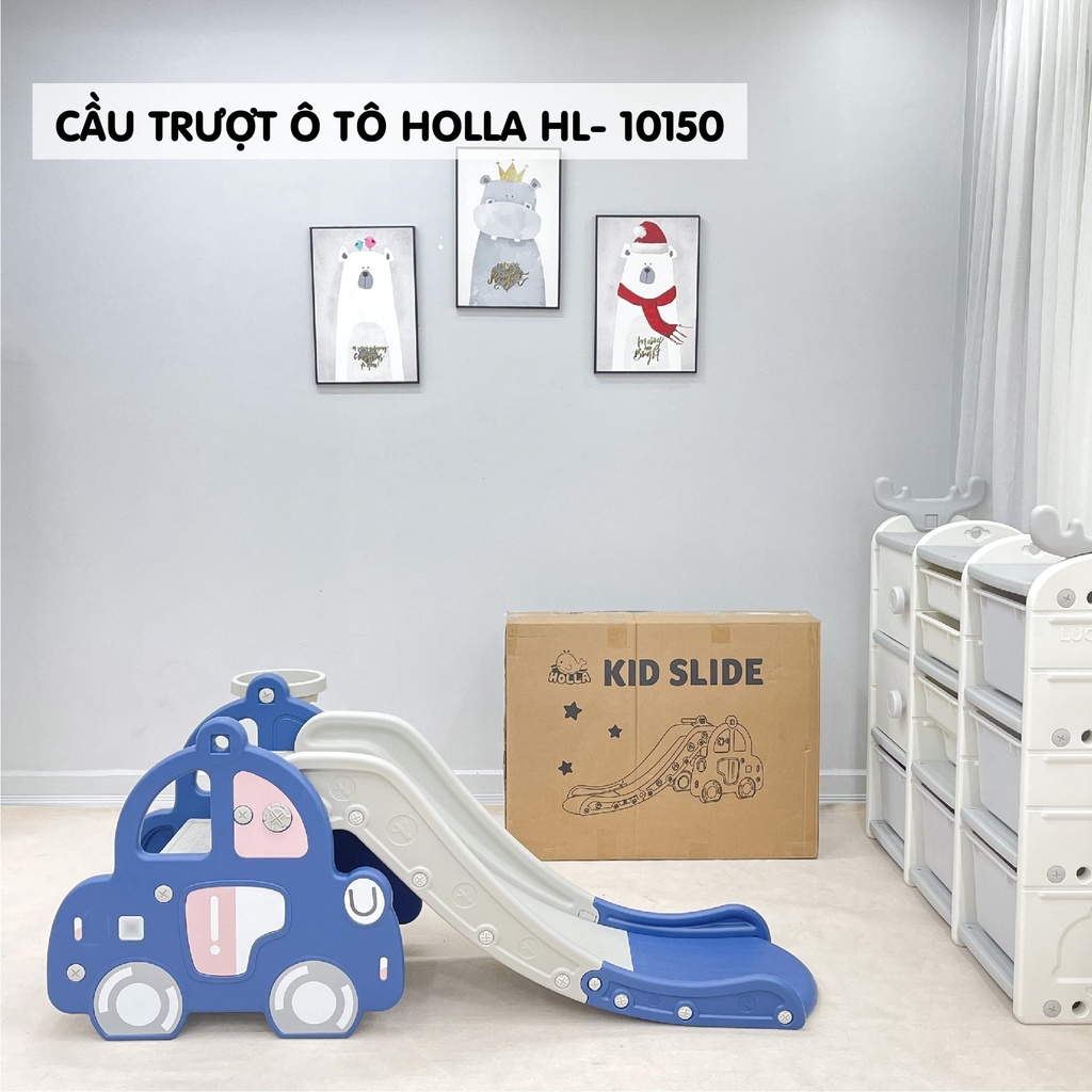 Cầu trượt ô tô cho bé, cầu trượt HOLLA HL - 10150 bảo hành chính hãng 1 năm