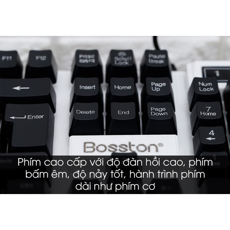 Bàn Phím LED 7 Màu Giả Cơ Bosston 808  - NK