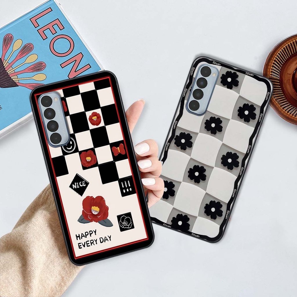 Ốp Oppo Reno4 / Reno4 Pro / Reno 4 in hình trái tim, caro kẹo ngọt đầy cá tính siêu đẹp siêu chất