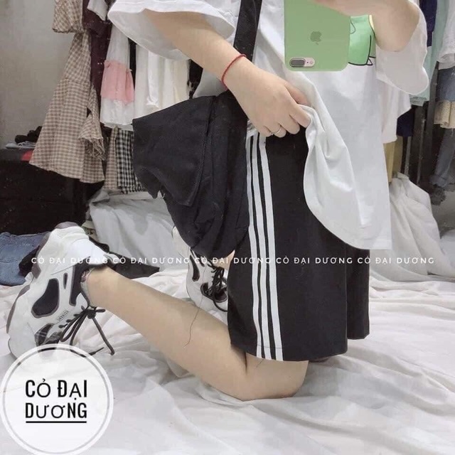 [RẺ VÔ ĐỊCH Quần Đùi Short Ba Sọc ( Quần Short Unisex Nữ) | BigBuy360 - bigbuy360.vn