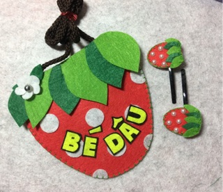 Túi handmade kèm tên cho bé
