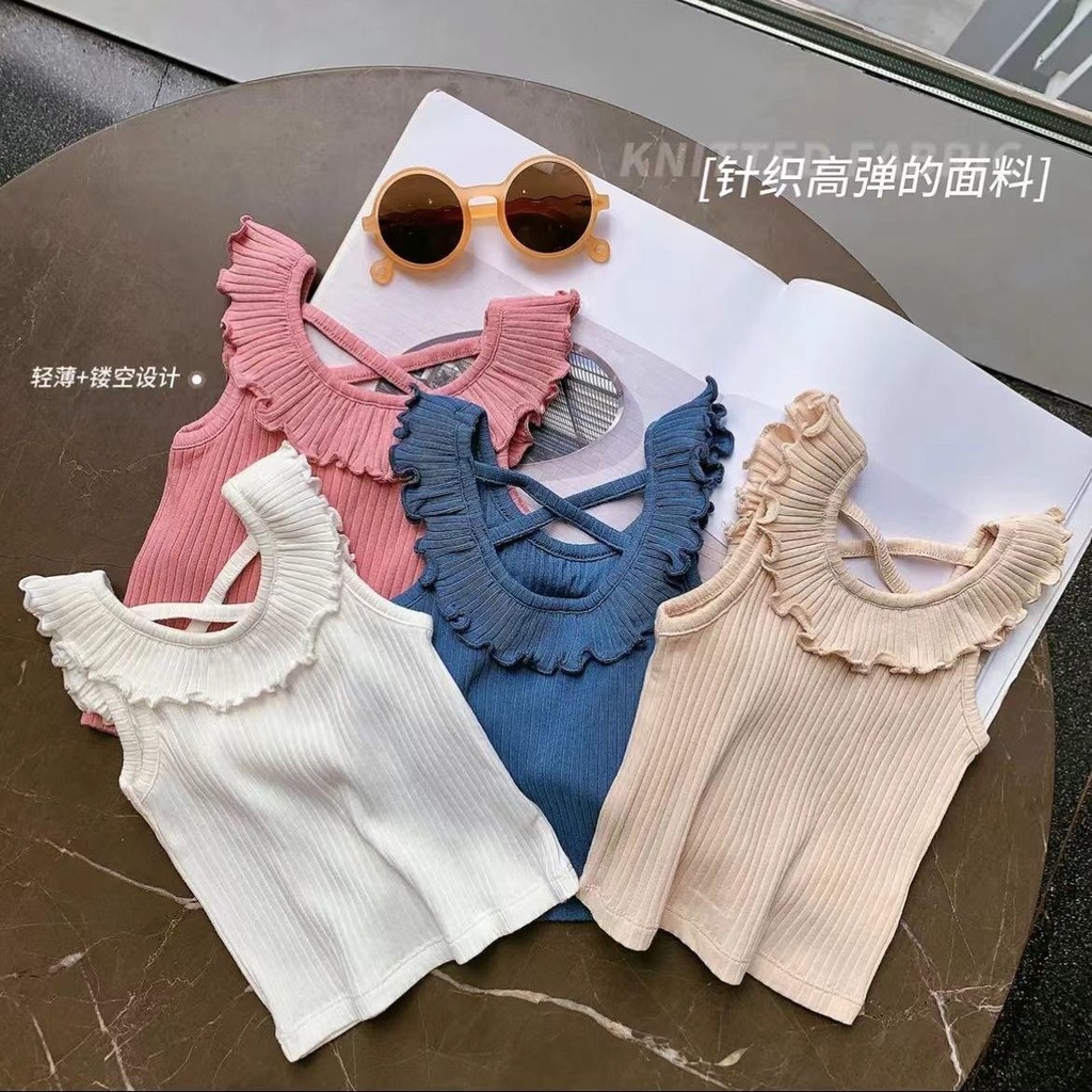 Áo Thun Tay Ngắn Màu Sắc Ngọt Ngào Phong Cách Hàn Quốc Dễ Phối Đồ Thời Trang Mùa Hè Cho Bé Gái Hàn Quốc 5