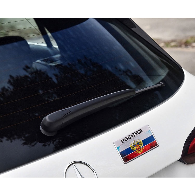 Nga Car Sticker Fender Thân cây Tag bên Đuôi Tag sửa đổi Biểu tượng kim loại Decal cho Honda