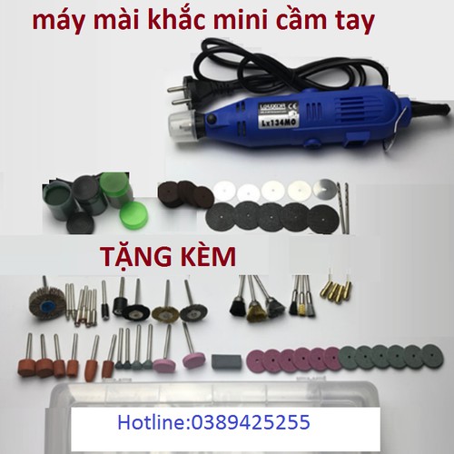 Máy mài khắc mini + bộ phụ kiện 92 chi tiết