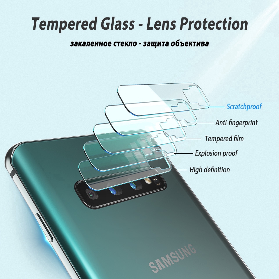 Kính cường lực bảo vệ camera cho Samsung Galaxy S10 Plus S10e S10+ A70 A50 A30 A20 A10 M30 M20 M10 S9 S8