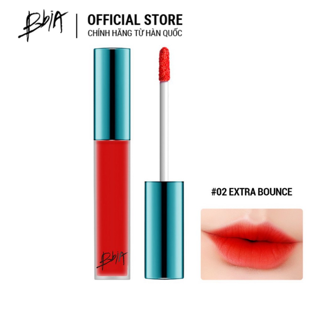 Son kem lì Bbia Last Velvet Lip Tint - 02 Extra Bounce 5g (Màu đỏ cam)