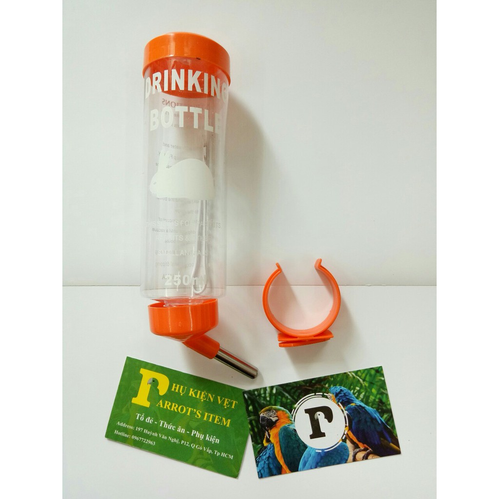 BÌNH BI UỐNG NƯỚC 250ml CHO TẤT CẢ CÁC DÒNG CHIM,VẸT