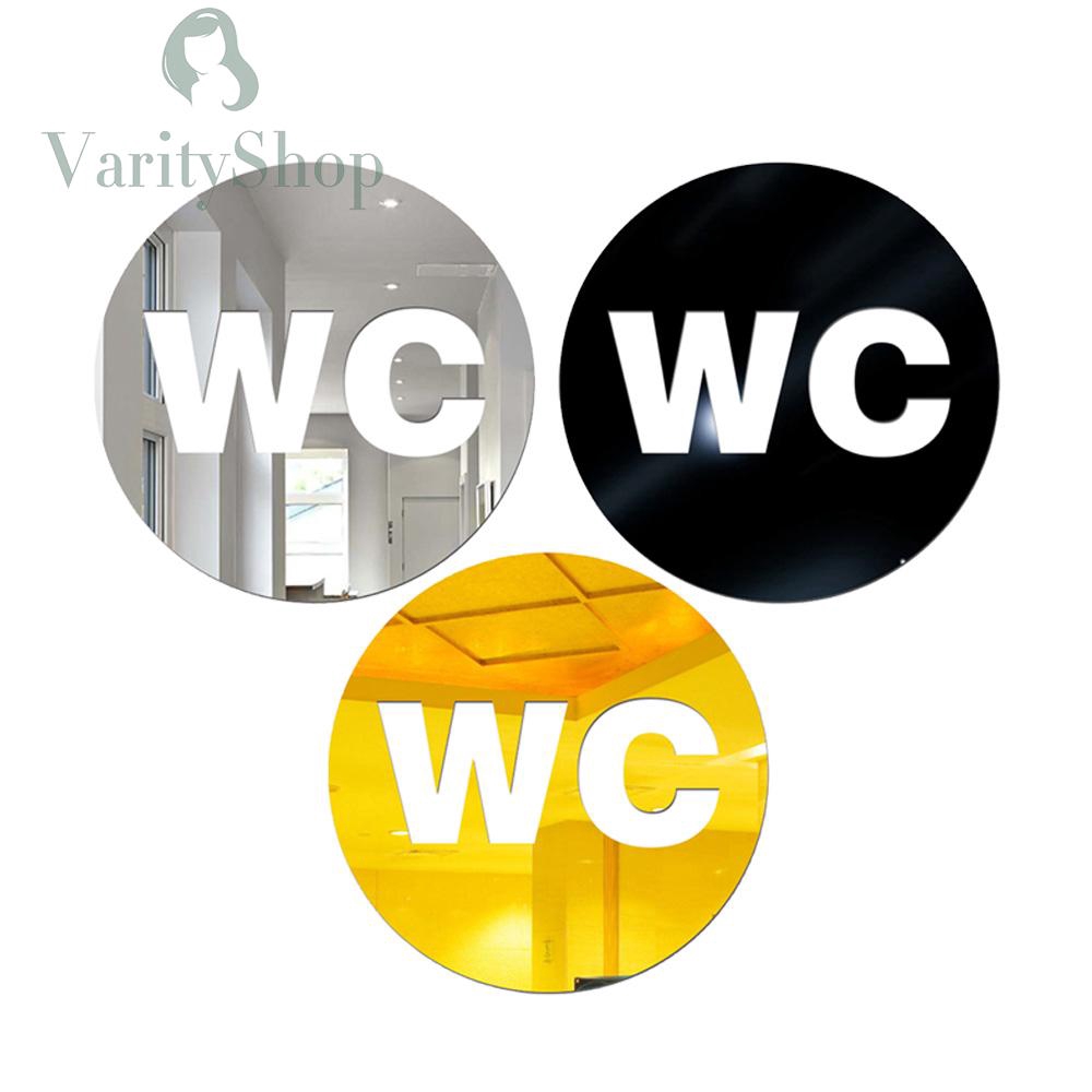 Sticker gương WC 12cm dán tường trang trí chuyên dụng