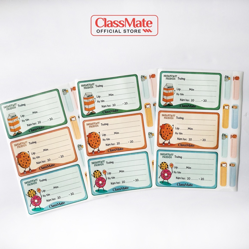 Nhãn vở Classmate BREAKFAST CL-NT233