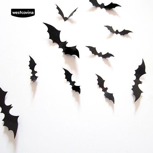 Sticker Dán Tường Hình Con Dơi Theo Phong Cách Halloween