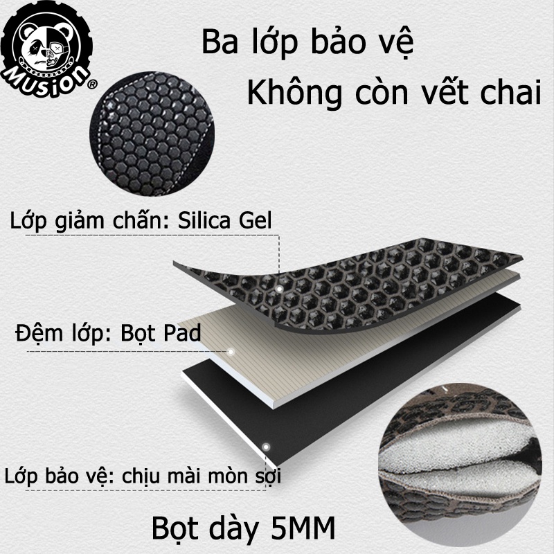 Găng tay thể thao hở ngón phối lưới thoáng khí