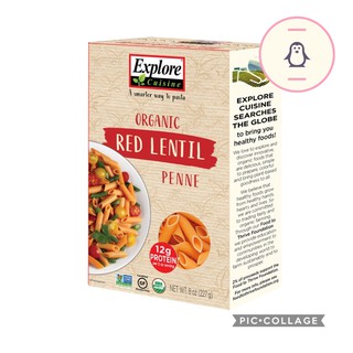 Nui Ống Đậu Lăng Đỏ Hữu Cơ EXPLORE CUISINE (250g) - Organic Red Lentil Penne