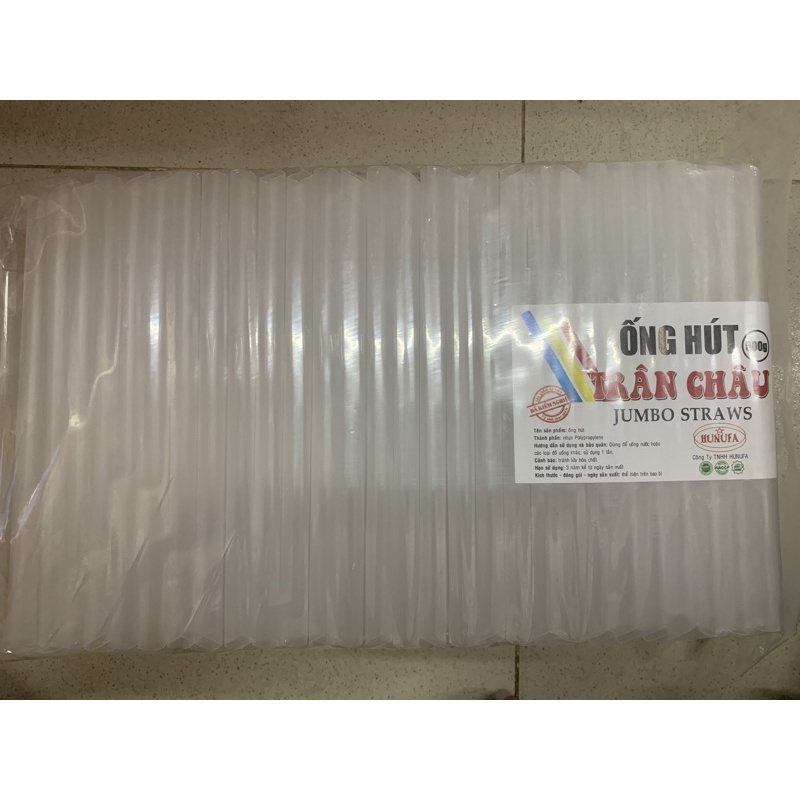 Ống hút trà sữa trong nhọn phi 6,8,12