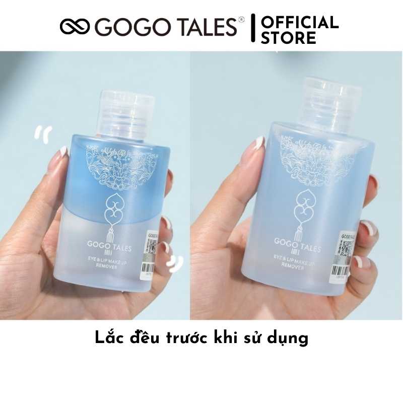 [Có sẵn] Nước tẩy trang mắt môi Gogo Tales dịu nhẹ, PH cân bằng, an toàn cho da, nội địa Trung chính hãng GT273