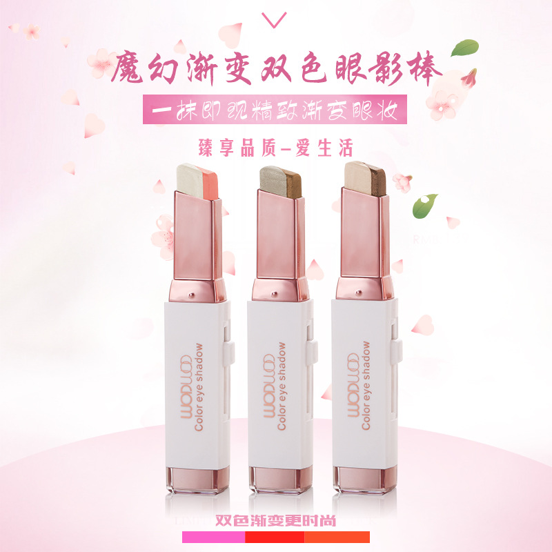 (Hàng Mới Về) Phấn Mắt Dạng Thỏi Hai Màu Gradient 3.8g Thương Hiệu Wodwod