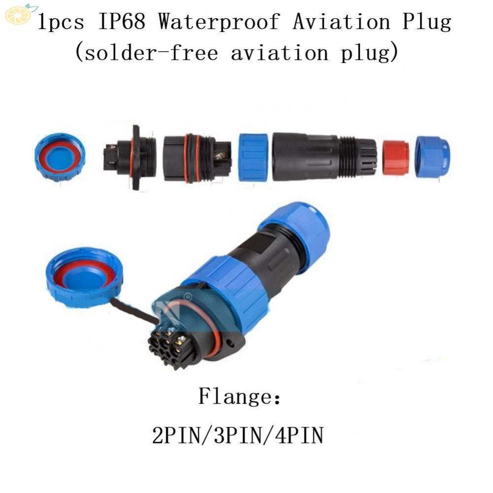 1 Ổ Cắm Nối Dây Điện Chống Nước IP68 2-4 Pin
