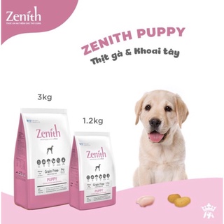 Thức ăn hạt mềm cho chó con zenith túi 1.2kg và gói lẻ 300gr