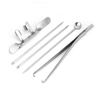 Bộ thiến gà banh kẹp, thiến gà 5 món thép không gỉ siêu bền sáng đẹp