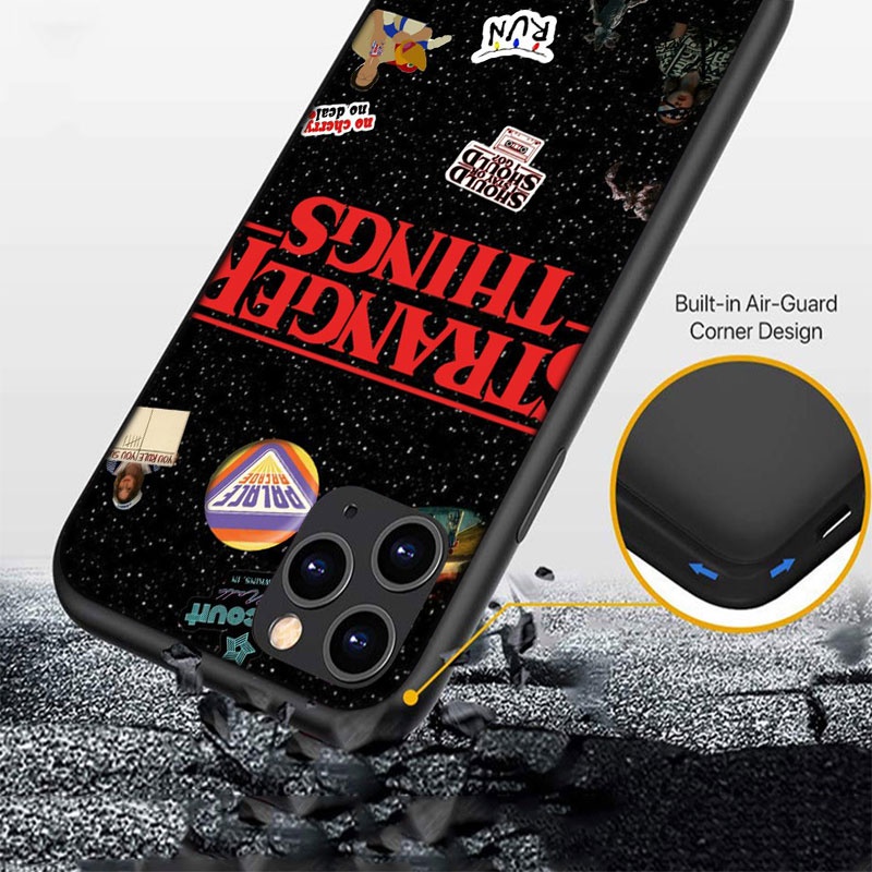 Ốp Điện Thoại Silicon Dẻo In Hình Phim Stranger Things Phong Cách Cho iPhone 5 5S 6 6S 7 8 11 Pro Max Plus SE XR FO82