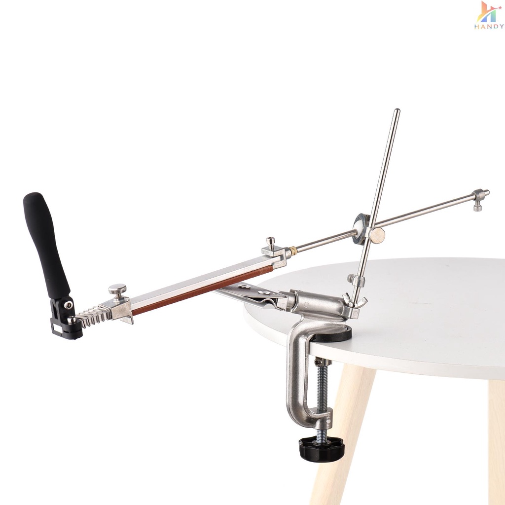 Hệ Thống Mài Dao Kèm 4 Đá Mài Dao Dạng Kẹp Xoay 360 Độ Cố Định Góc Quay 180 Độ Dễ Lắp Ráp