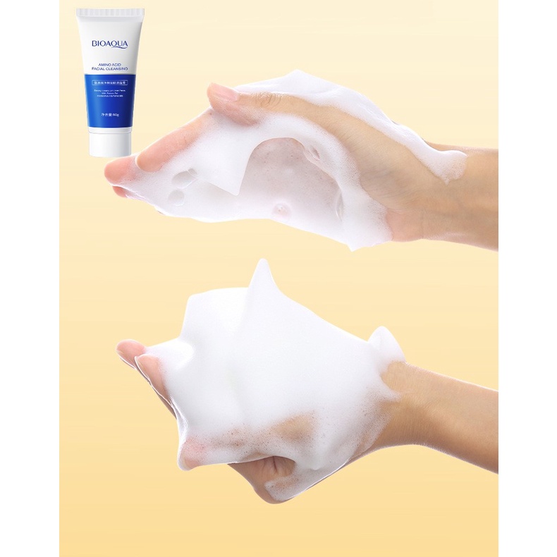 Sữa rửa mặt cấp nước BIOAQUA Dưỡng ẩm nhẹ nhàng, Làm sạch da mặt và Mụn đầu đen 60 G