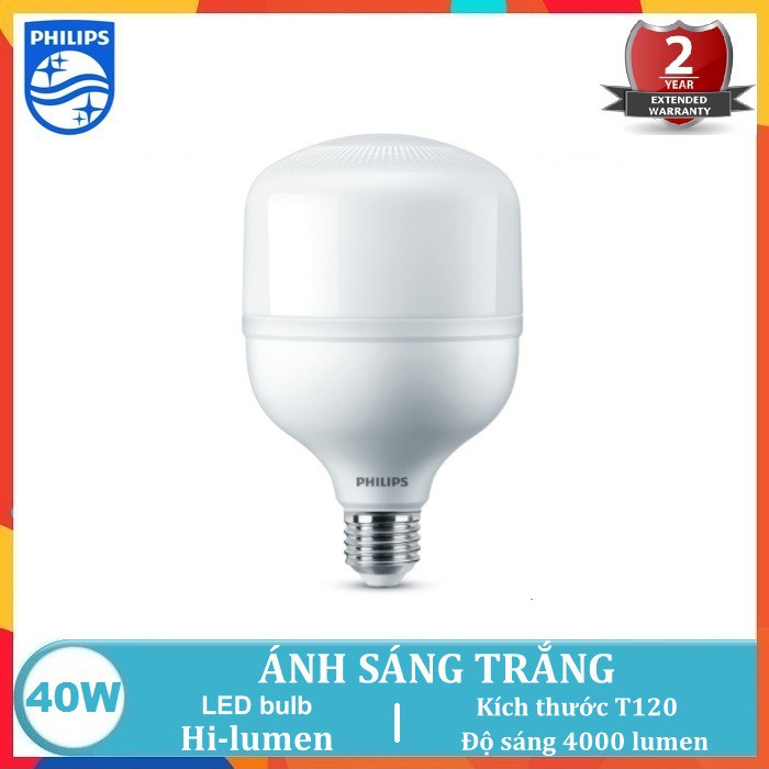 BÓNG ĐÈN LED TRỤ 40W PHILIPS HI-LUMEN TFORCE CORE GEN3 ( CHỐNG CÔN TRÙNG XÂM NHẬP – TIẾT KIỆM ĐIỆN NĂNG )