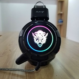 Tai nghe chụp tai bad wolf led rgb