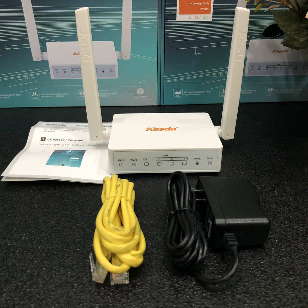 Bộ phát Wifi Router Kasda KW5515 Wireless N300-Hàng chính hãng bảo hành 24 tháng