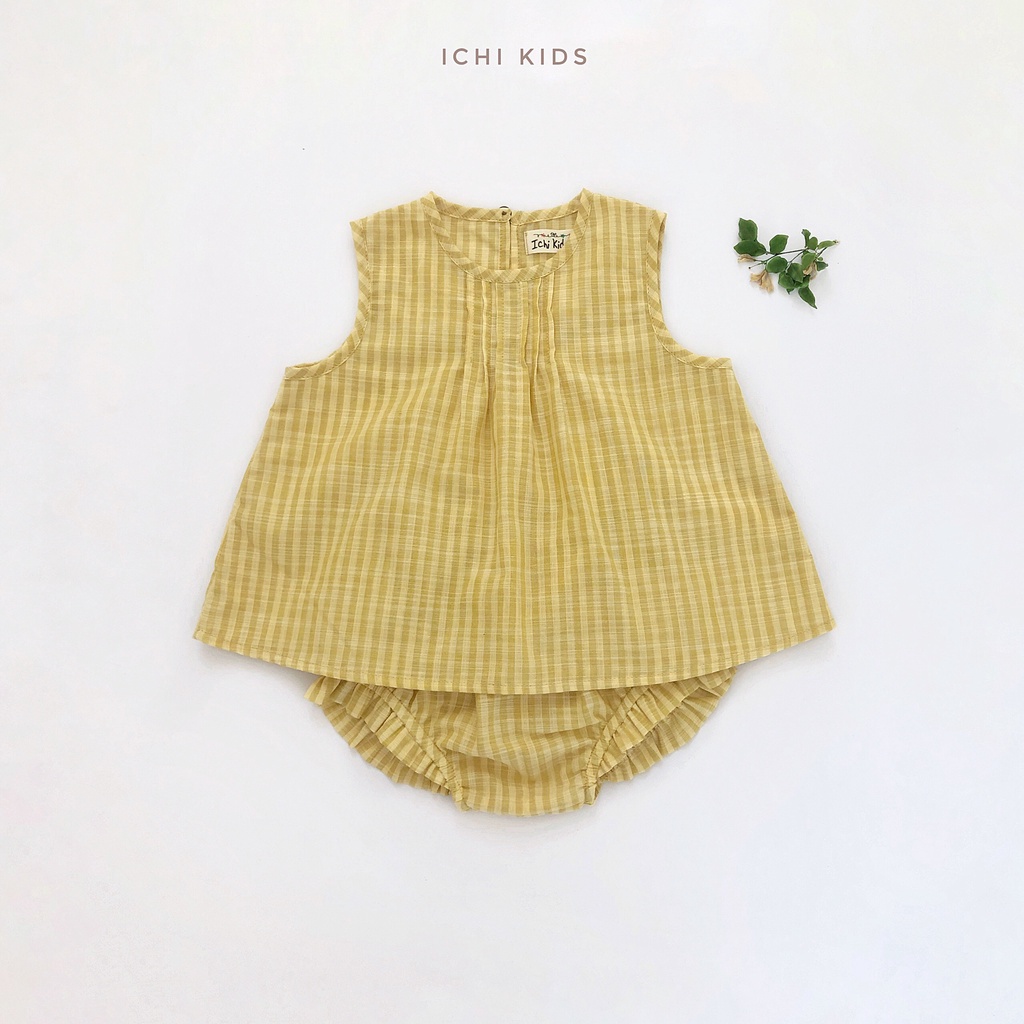 Set đồ bé gái sơ sinh đến 2 tuổi chất thô cotton mềm mát