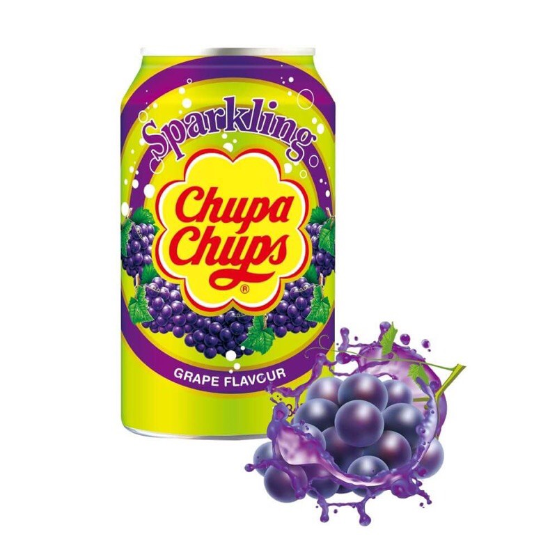 Nước ngọt soda Sparkling Chupa Chups lon 345ml