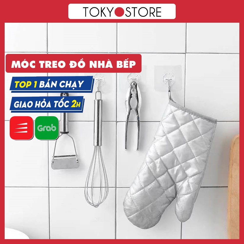 Móc Treo Đồ Dán Tường Chặt Chẽ Tiện Dụng Cho Nhà Bếp/nhà Tắm - Tokyo Store