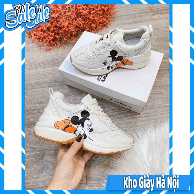 Giày thể thao/Sneakers Nữ Hình Chuột mickey Số 7 hot Đế Cam + Hàng Về