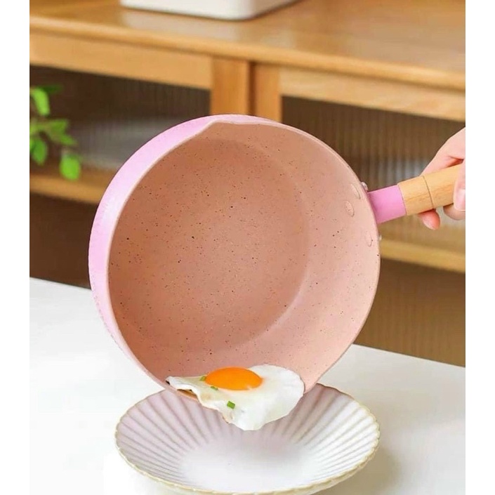 CHẢO SÂU LÒNG CHỐNG DÍNH CÔNG NGHỆ NHẬT BẢN HỢP KIM NHÔM 18CM ĐUN MỌI LOẠI BẾP 18CM