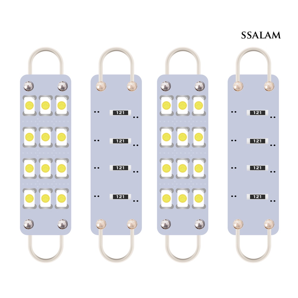 Set 4 Bóng Đèn Chiếu Biển Số Xe Ô Tô 44mm 12smd-3030 | BigBuy360 - bigbuy360.vn