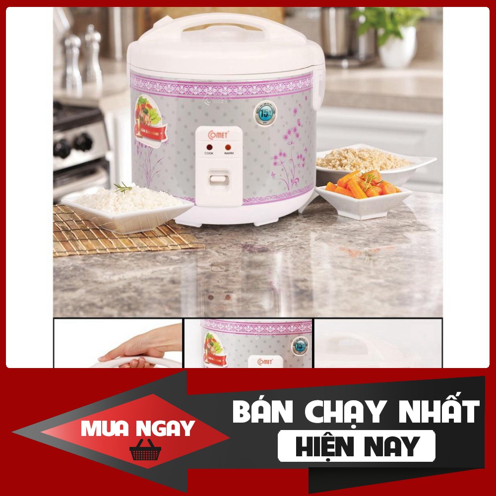 [FREESHIP] Nồi cơm điện nắp gài Comet CM8010/CM8016 1.8 lít ( BH 1 năm) - Hàng chất lượng, cam kết giá tốt nhất miền nam