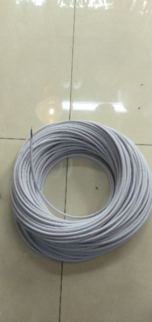 Dây điện thả tròn trắng lõi đồng 2x0,5mm hàng TCVN