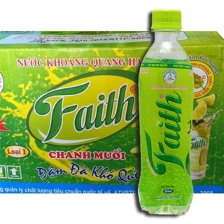 Nước khoáng chanh muối quảng ninh Faith 1 thùng 24 chai