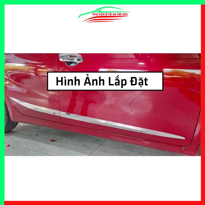 Bộ ốp nẹp sườn Cerato 2019-2022 mạ crom trang trí làm đẹp xe