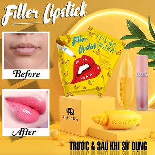 Son chuối khử thâm môi, Son Filler chuối giúp môi căng bóng hồng tự nhiên