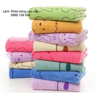 Khăn tắm cho bé, kt 50 x 100cm, siêu mềm sale