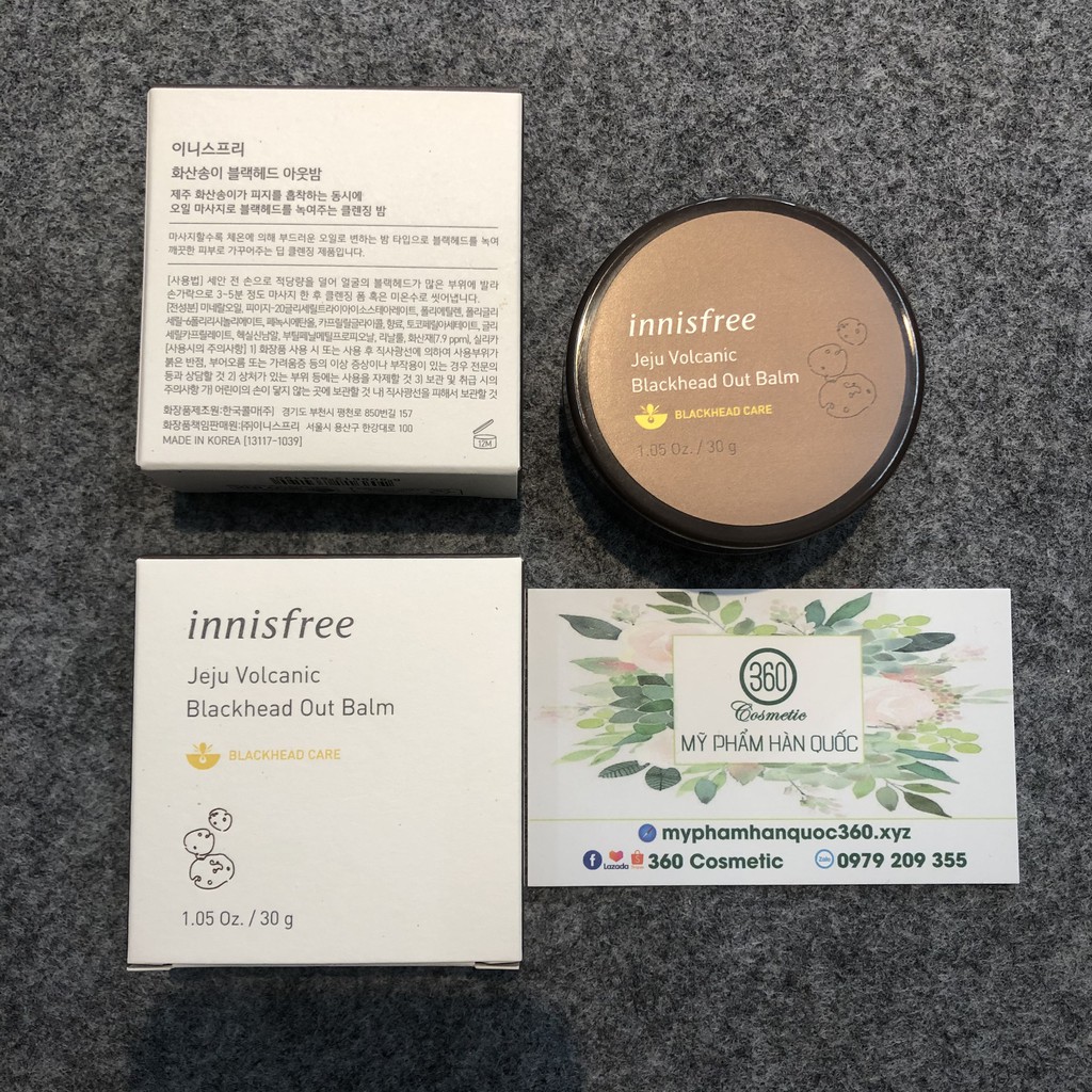 Link mới - Sáp Trị Mụn Đầu Đen Innisfree Jeju Volcanic Blackhead Out Balm 30g