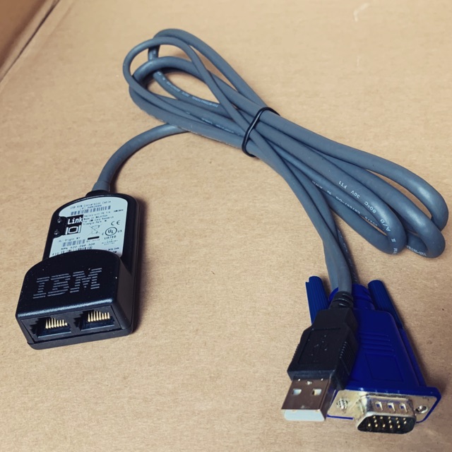 Cáp IP KVM IBM USB Cat5 39M2899 IBM 43V6147 Length 1.7M