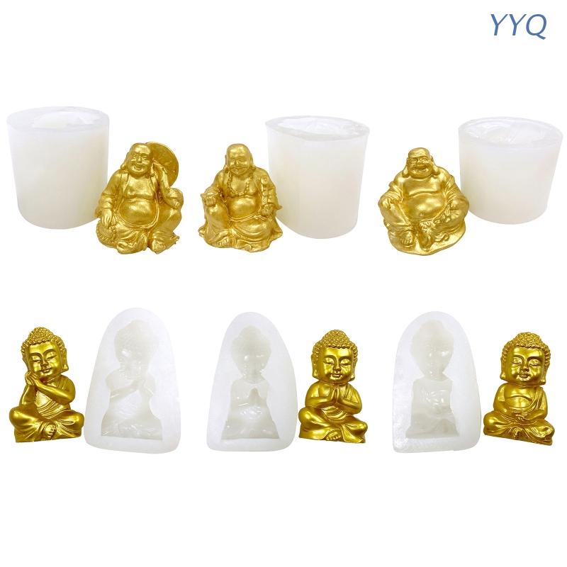 Khuôn Silicone Làm Xà Phòng Hình Tượng Phật 3D