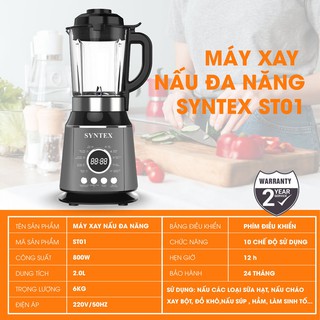 Máy xay nấu sữa hạt đa năng Syntex ST01