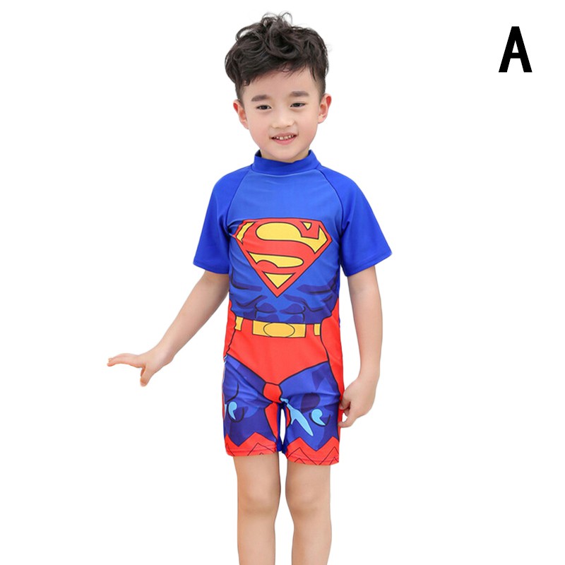 Short Sleeve Boy's Cothing Boxer Swimsuit Swimwear Bathing Suit Jumpsuit Cute