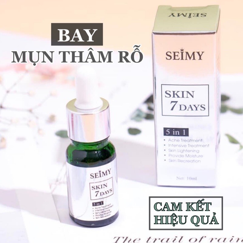  Serum giảm mụn thâm rỗ Seimy - Skin 7 Days - Công dụng 5 trong 1 hiệu quả sau 7 ngày