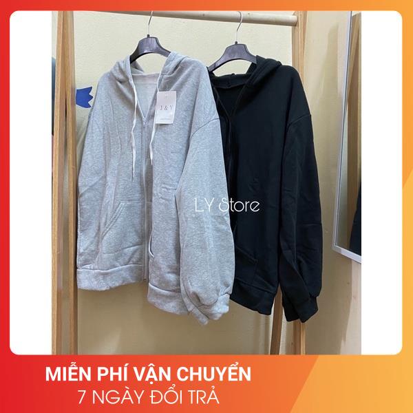 [Video/Ảnh thật] Áo khoác nỉ hoodie trơn Unisex - Thun tay dài form rộng có mũ dáng suông basic ulzzang nam nữ HOT