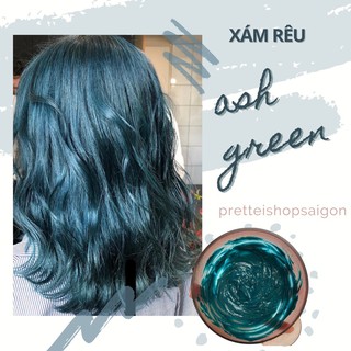 [kèm Trợ Nhuộm+Dưỡng] Kem Nhuộm Tóc Màu XÁM RÊU - Không Tẩy