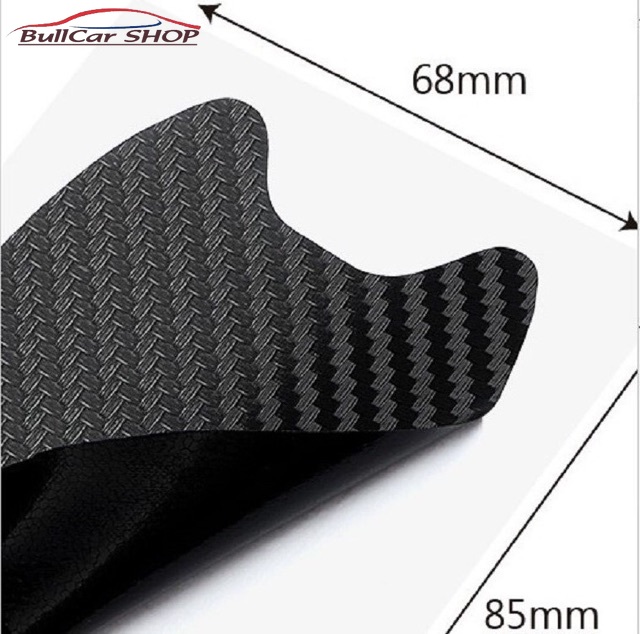 Bộ 4 miếng dán decal carbon 3D chống xước hõm tay nắm cửa xe ô tô CX5